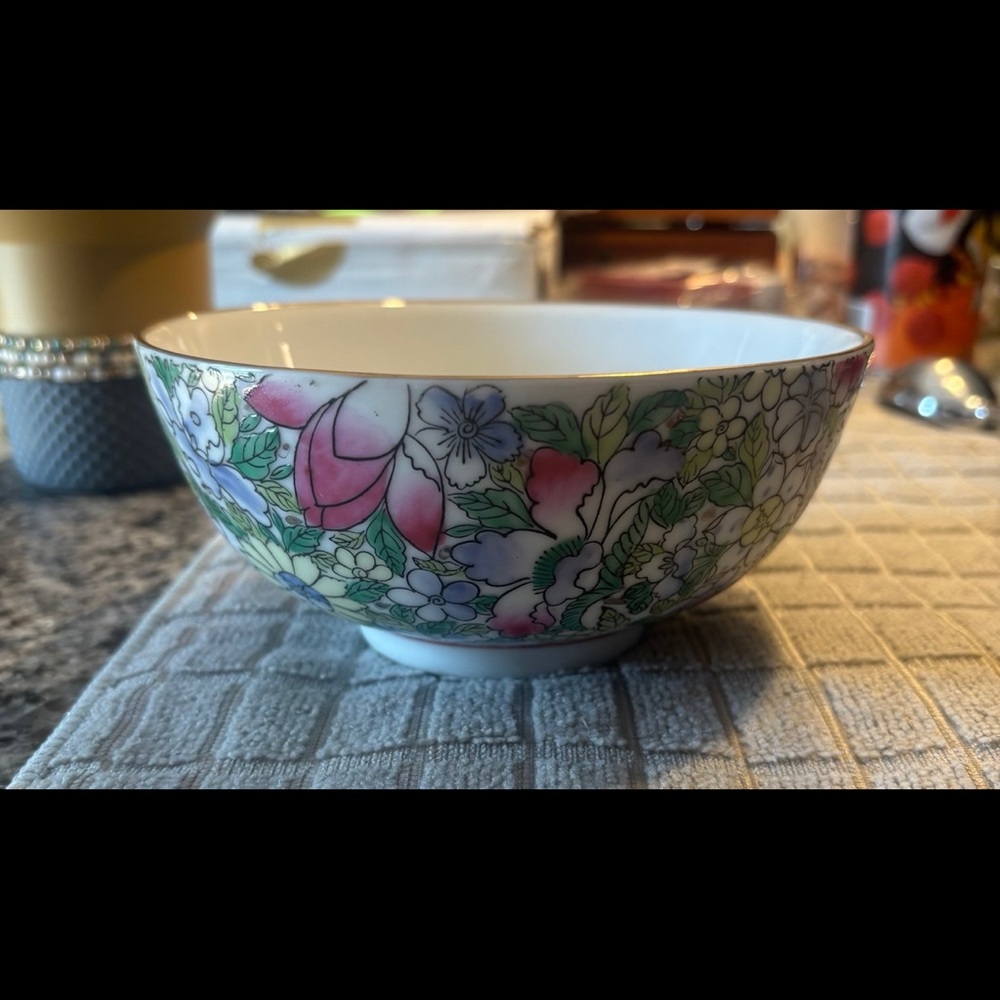 Floral Porcelain Bowl